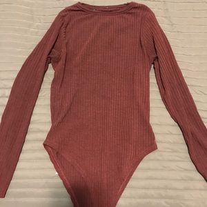 Boohoo ribbed Bodysuit